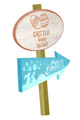 Easter egg hunt sign