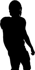 Standing over white background 