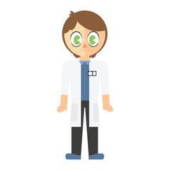 Digitally generated image of doctor