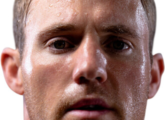 Obraz premium Athletic man after exercise