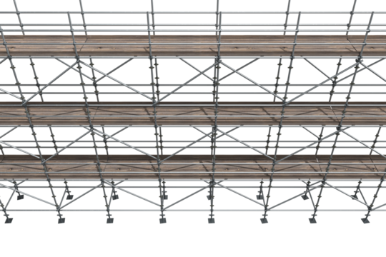 3d image of construction scaffolding