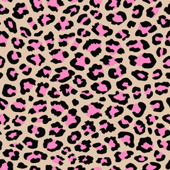 animal print.  leopard pattern. pink grey animal spots seamless pattern. good for fabric, wallpaper, summer dress, clothing, background, home décor. 