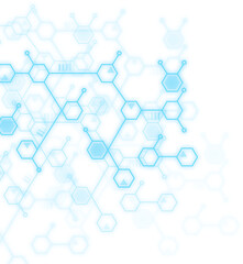 Abstract molecule background