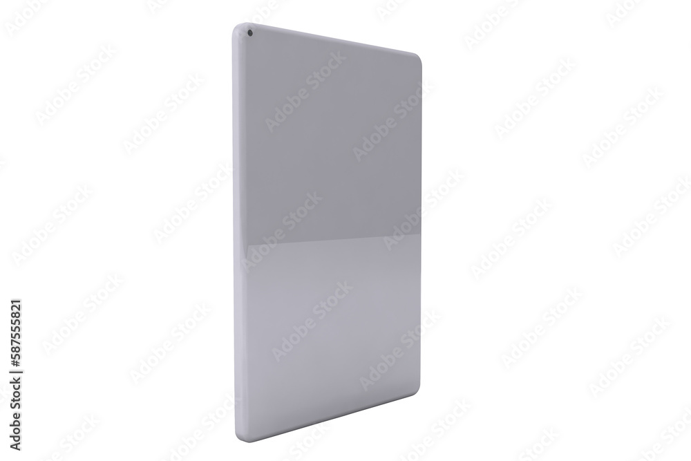 Poster digitally generated image of tablet computer