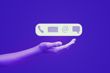 hand holding a control