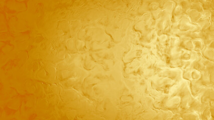 lighting goldish orange organic lines material background - abstract 3D illustration