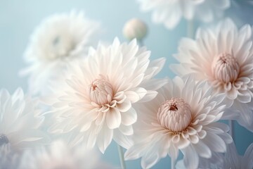 background image with abstract flowers a soft color palette for a calming effect  Generative AI