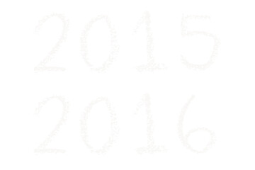 2015 and 2016 numbers over black background