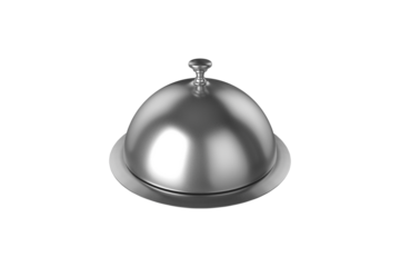 Digital image of silver open cloche