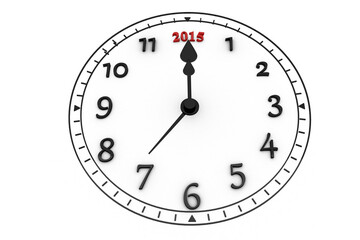 Digitally generated image of a clock