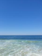 Fototapeta premium sea and clear blue sky with space for text