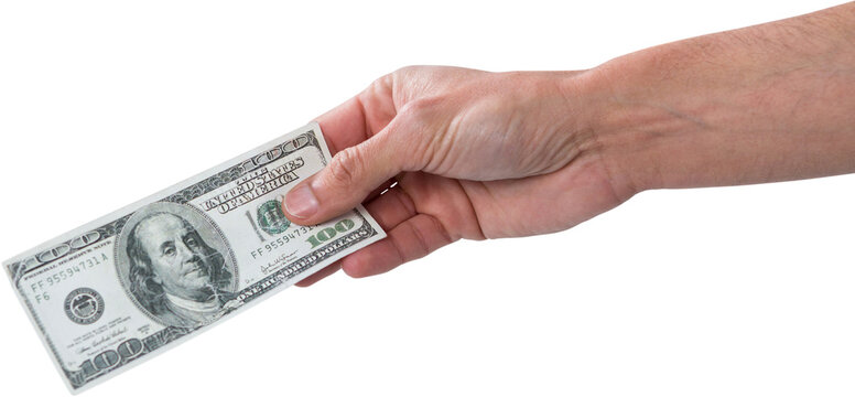 Cropped image of person holding paper currency