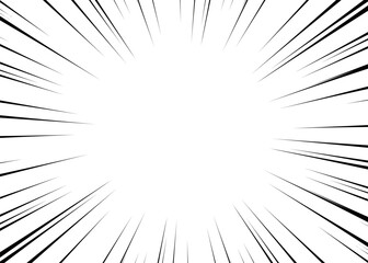 Fototapeta premium 漫画の集中線