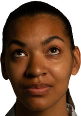 Fototapeta premium Woman looking up