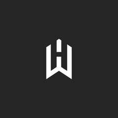 modern creative WH logo designs 