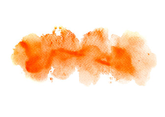 orange watercolor.