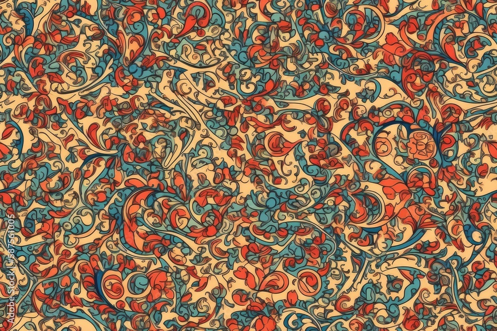 Poster vibrant and dynamic abstract background with swirling shapes and colors. generative ai