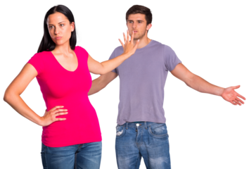 Young couple having an argument