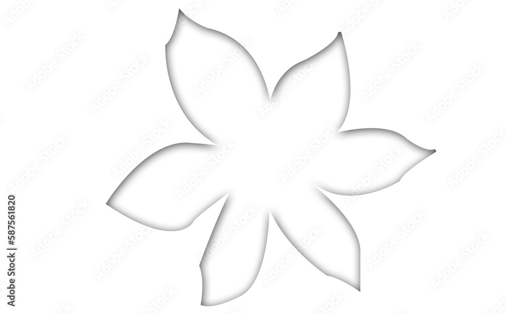 Poster computer graphic image of flower