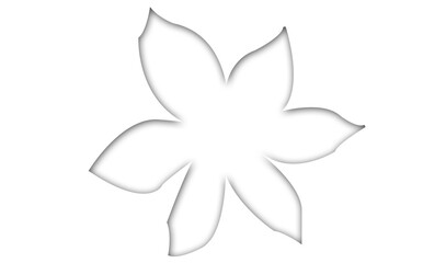 Computer graphic image of flower