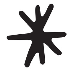 Digital image of asterisk sign