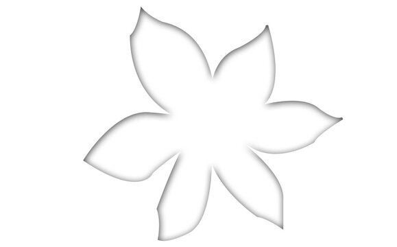 Computer graphic image of flower