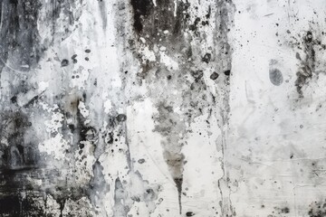 grungy, textured wall in black and white. Generative AI