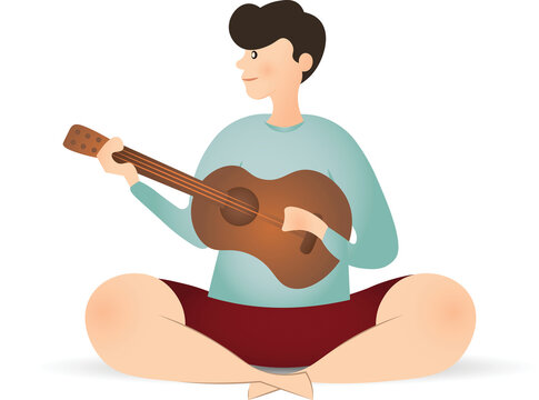 Man playing guitar icon