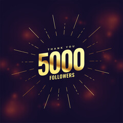 thanking your 5000 public followers and customer on web channel