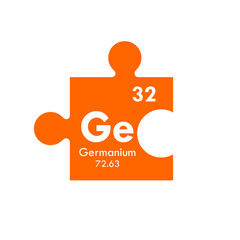 germanium icon set. vector template illustration  for web design