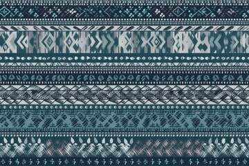 seamless blue and white patterned background. Generative AI