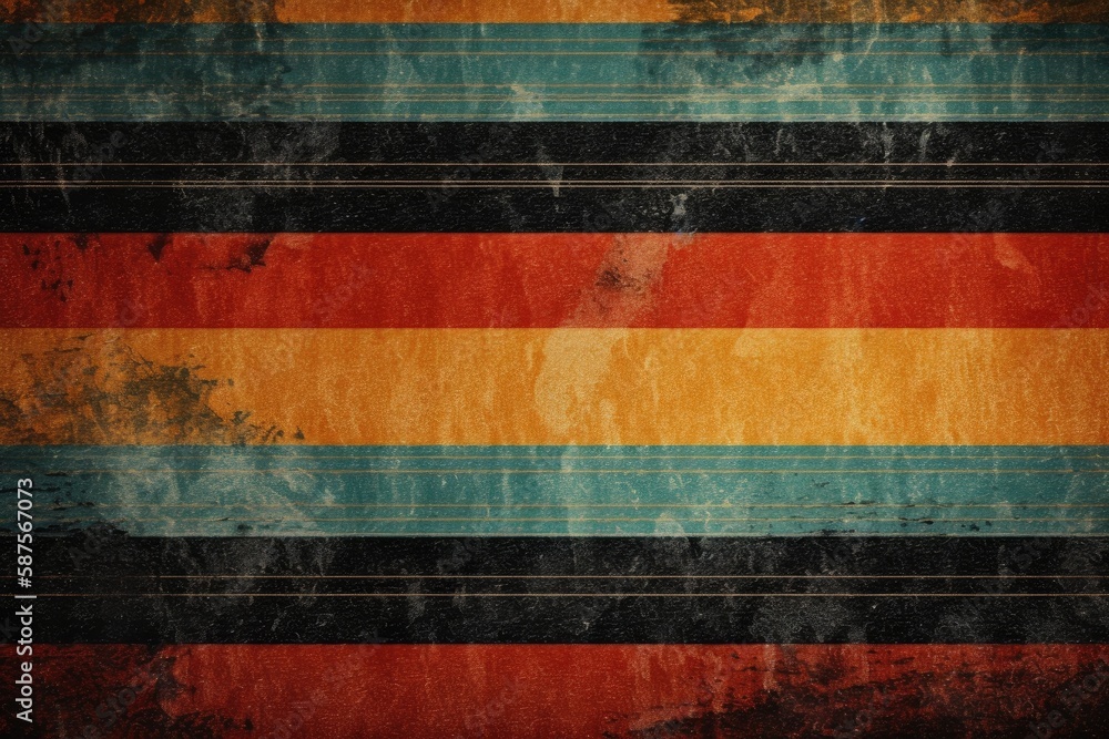 Poster colorful and textured grunge background with diagonal stripes. generative ai