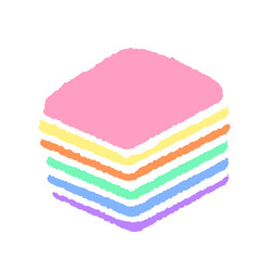 Icon cartoon cute thai dessert sweets food  note template portfolio design by me no background