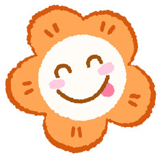 Icon cartoon cute breads and coffee egg flower colorful note template portfolio design by me no background