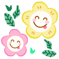 Icon cartoon cute breads and coffee egg flower colorful note template portfolio design by me no background