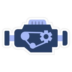 Engine Sticker Icon