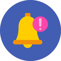 Notification Multicolor Circle Flat Icon