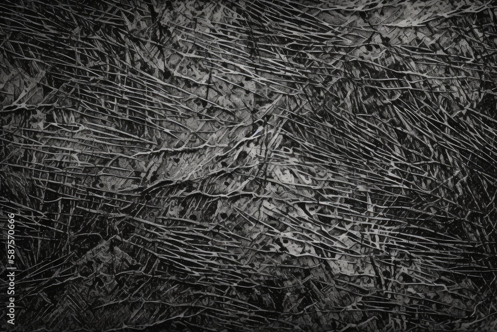 Poster monochrome textured surface with intricate details. generative ai
