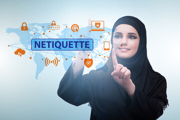 Concept of etiquette and netiquette
