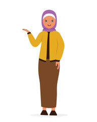 woman wearing hijab illustration