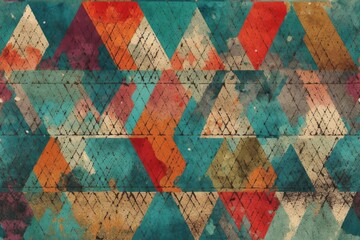 colorful abstract painting with vibrant hues and dynamic brushstrokes. Generative AI