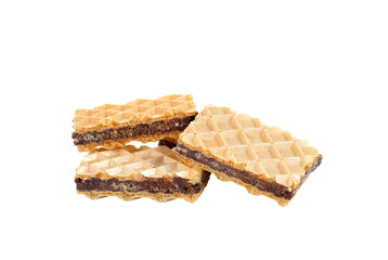sweet wafer cream with chocolate on    transparent png