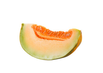 Thai cantaloupe melon isolate on   transparent png
