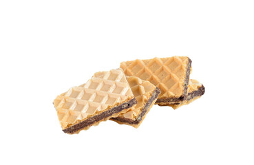 sweet wafer cream with chocolate on  transparent png
