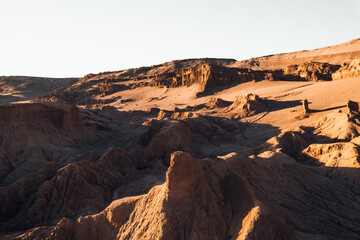 Fototapeta na wymiar Beautiful view Valle de la Luna Moon Valley San Pedro de Atacama Desert Chile