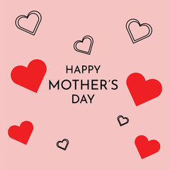 Obraz na płótnie Canvas Happy Mother's Day wish card