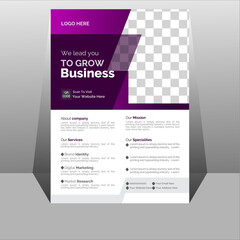 Business Flyer Layout with Colorful Accents 2, poster flyer pamphlet brochure cover design layout space for photo background, vector illustration template in A4 size,Business Flyer Corporate Flyer Tem