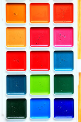 watercolor paints art education school palette