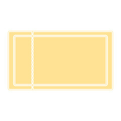 Fototapeta premium Golden Ticket Sticker Bullet Journal Blank 