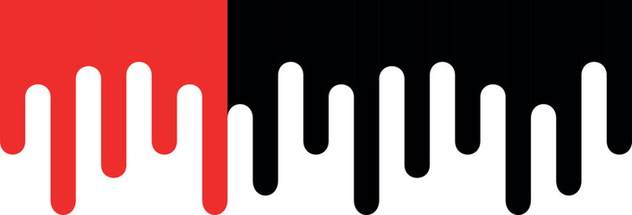 abstraction of black and red paint on the wall, vector stains